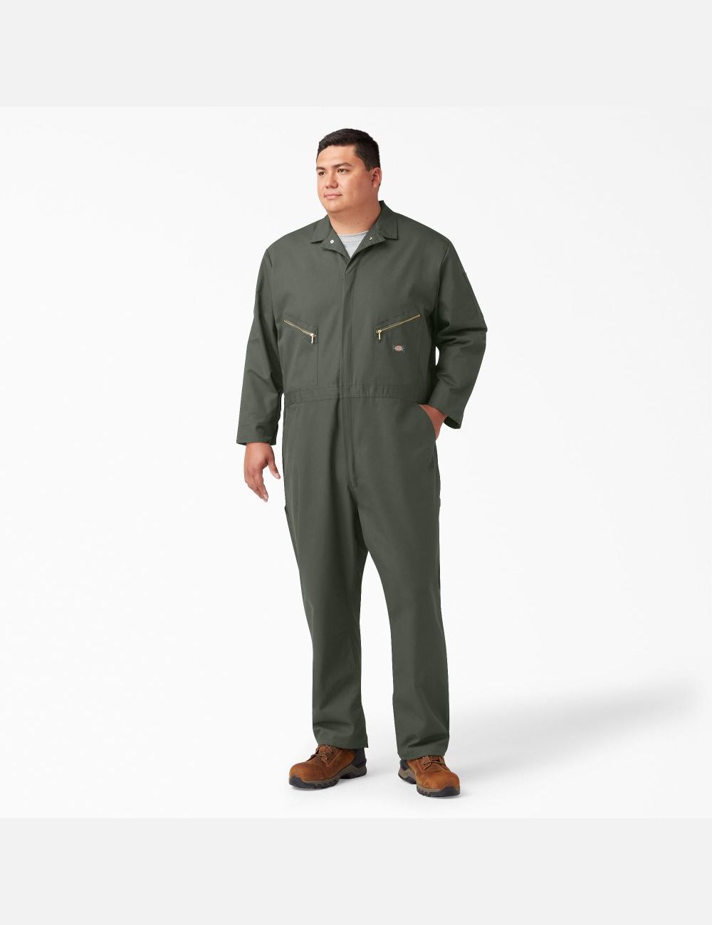 Salopettes Dickies Deluxe Blended Long Sleeve Vert Olive Vert | 827KWFRSC