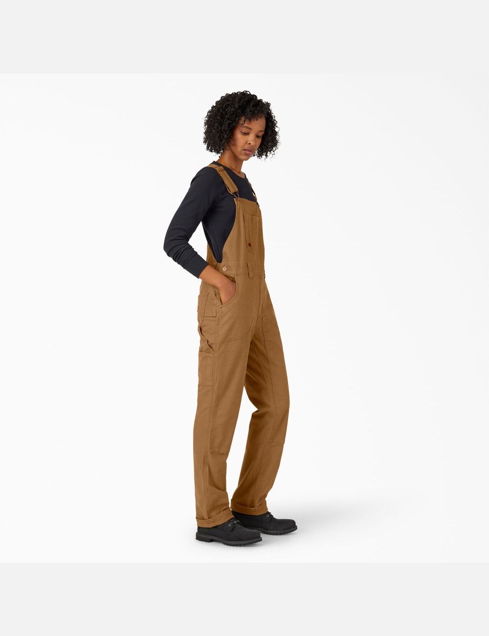 Salopettes Dickies Duck Double Front Bib Marron | 817VRTBGK