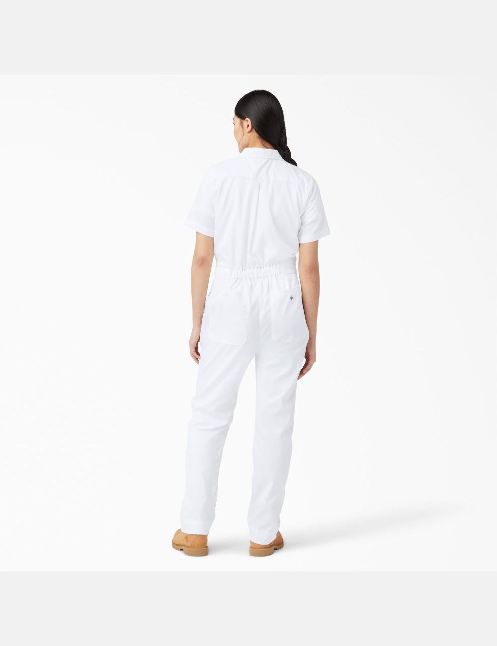 Salopettes Dickies FLEX Cooling Corta Sleeve Blanche | 051JNTBQH