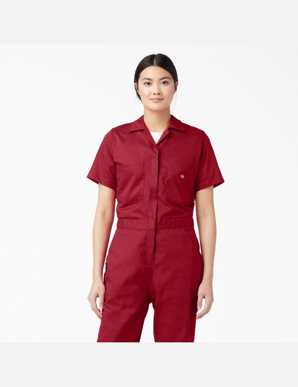 Salopettes Dickies FLEX Cooling Corta Sleeve Rouge | 064XNTAKW