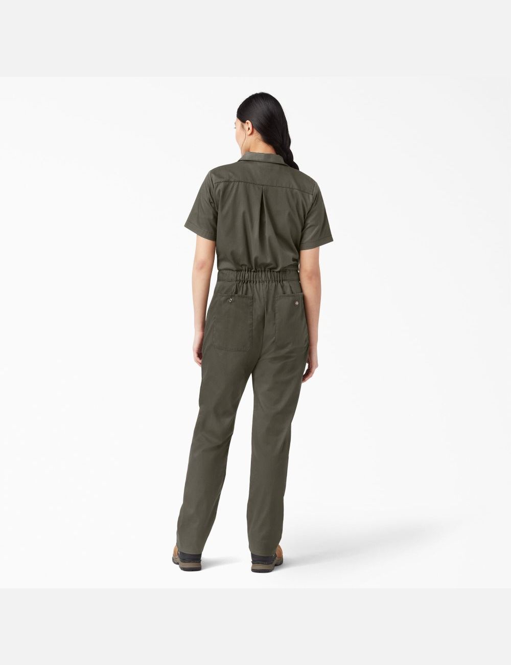 Salopettes Dickies FLEX Cooling Corta Sleeve Vert | 389NZTHSK