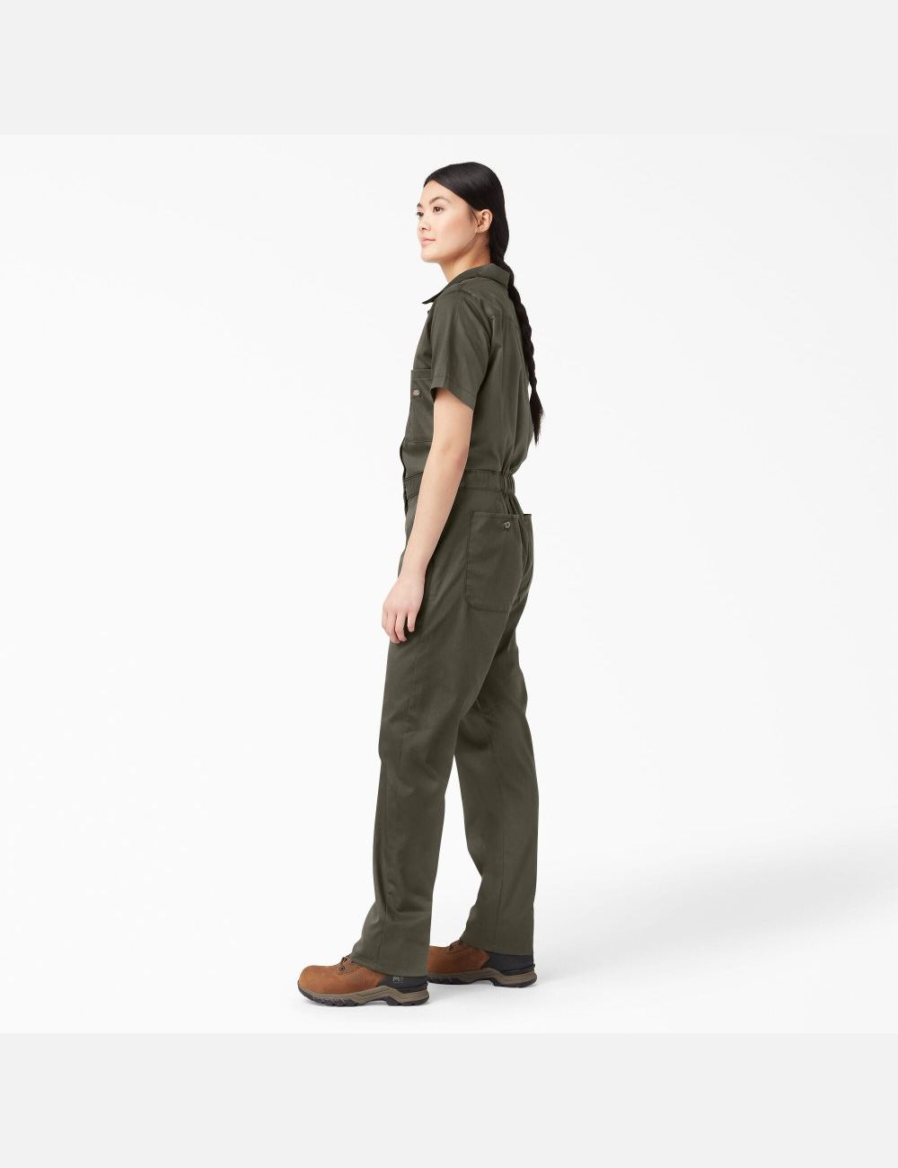 Salopettes Dickies FLEX Cooling Corta Sleeve Vert | 389NZTHSK