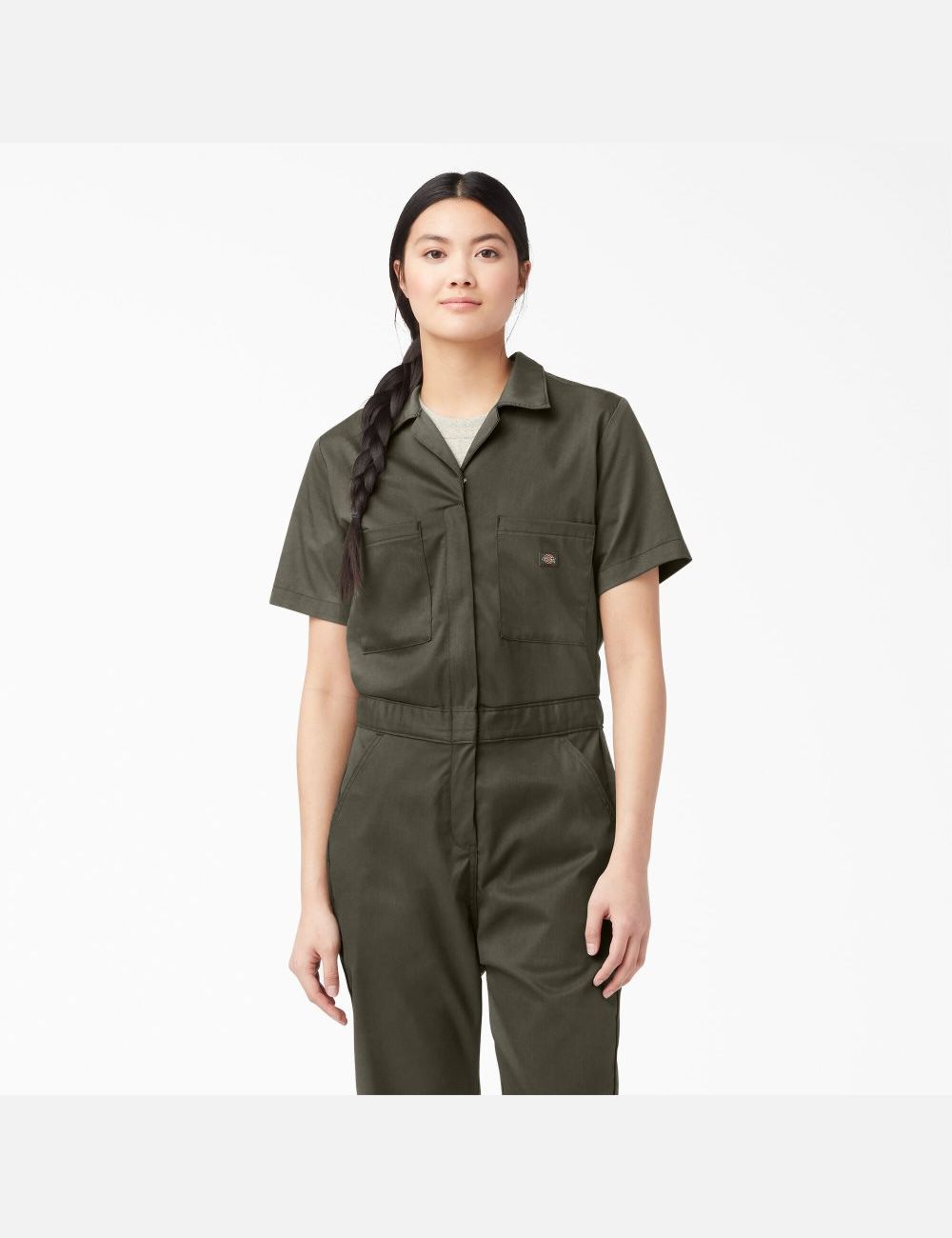 Salopettes Dickies FLEX Cooling Corta Sleeve Vert | 389NZTHSK