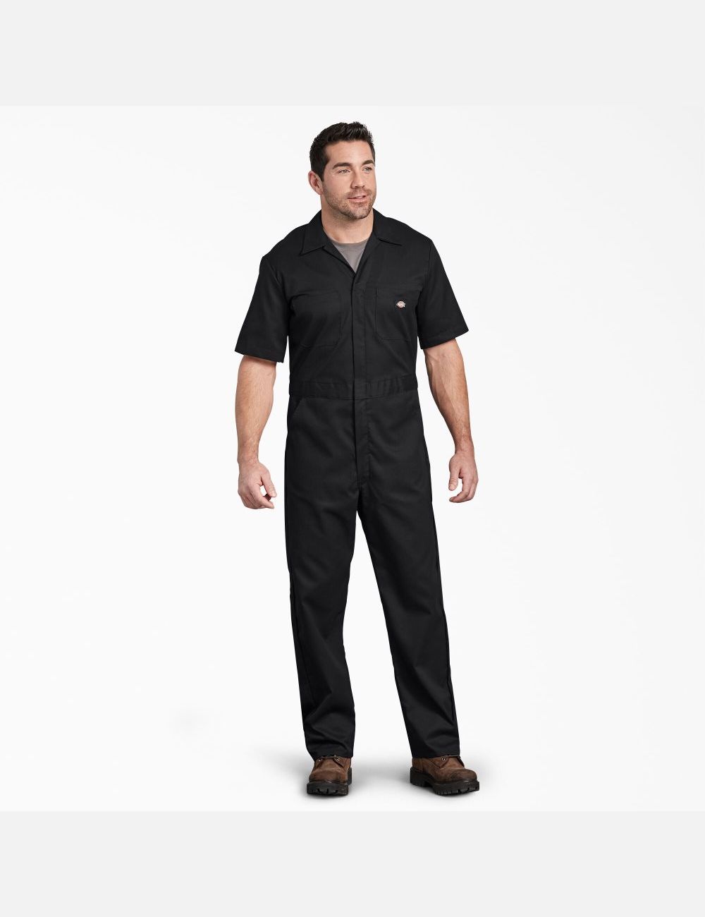 Salopettes Dickies FLEX Corta Sleeve Noir | 369BFNGAO