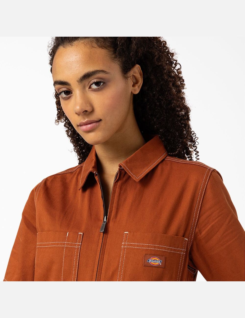 Salopettes Dickies Florala Marron | 364CXDHBS