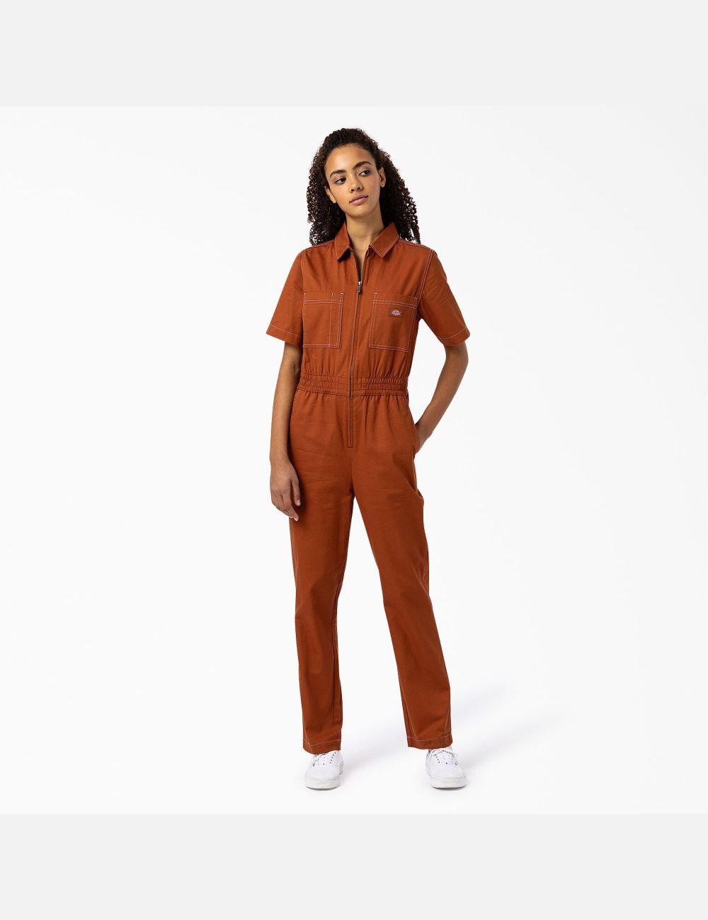 Salopettes Dickies Florala Marron | 364CXDHBS