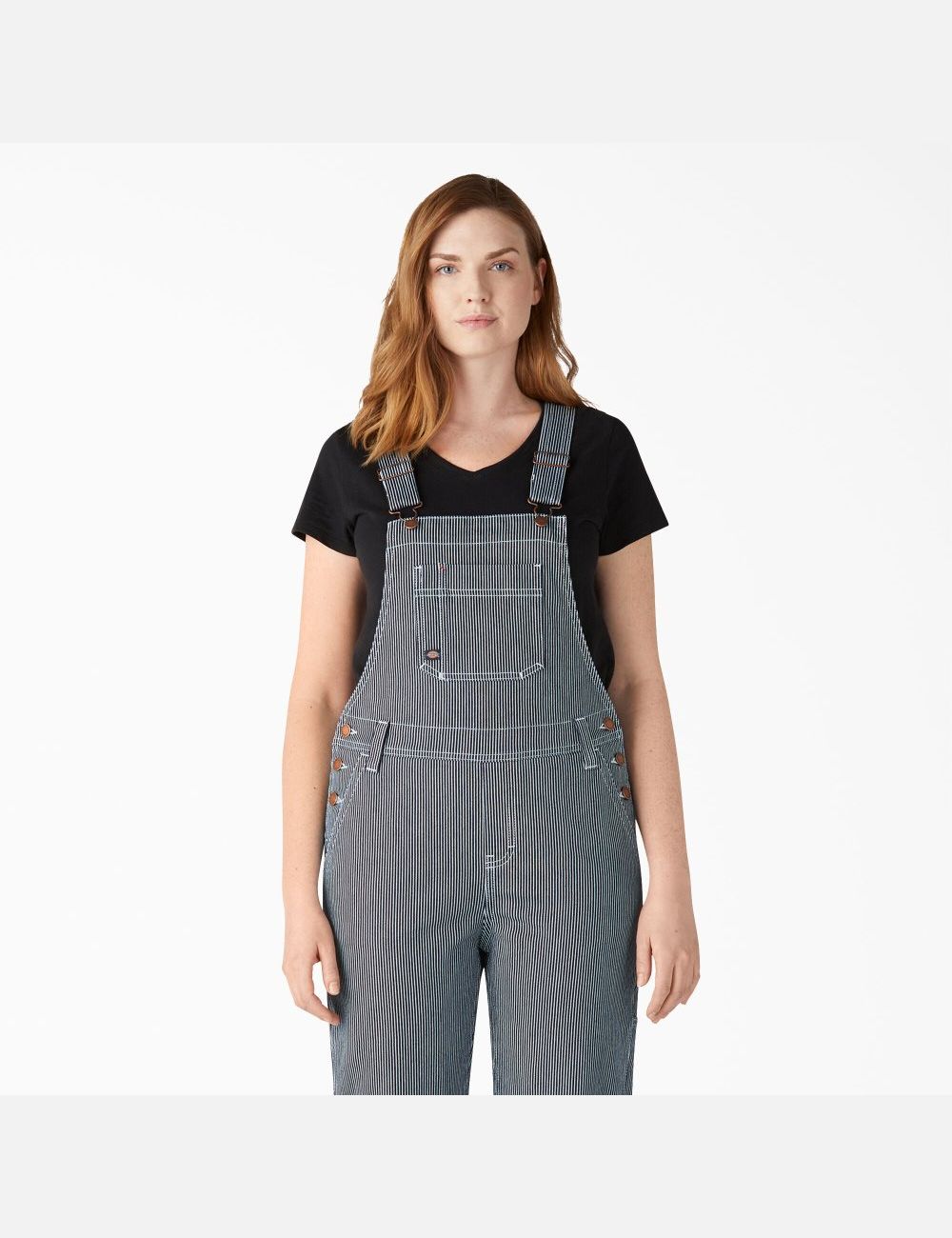 Salopettes Dickies Hickory Stripe Boyfriend Fit Bib Stripes | 628ZLMSTI