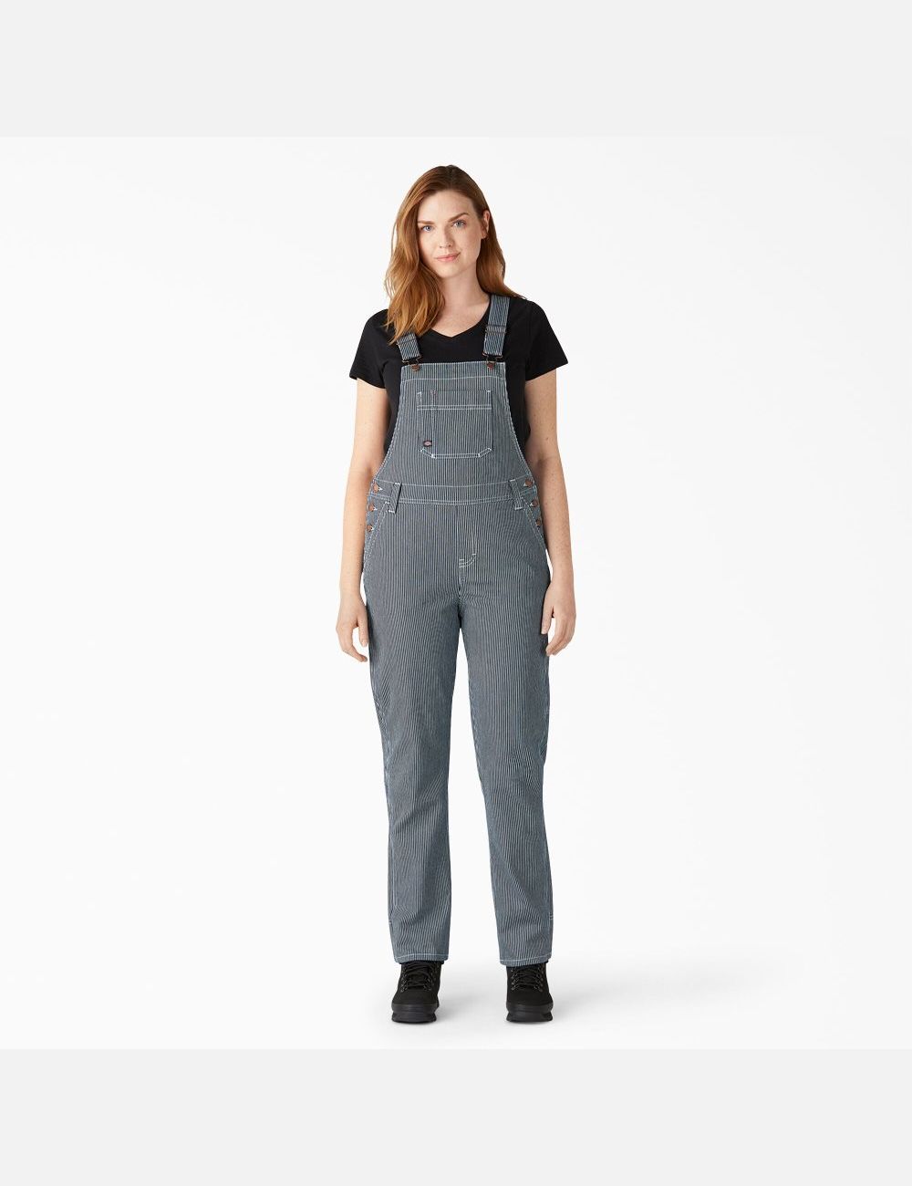 Salopettes Dickies Hickory Stripe Boyfriend Fit Bib Stripes | 628ZLMSTI