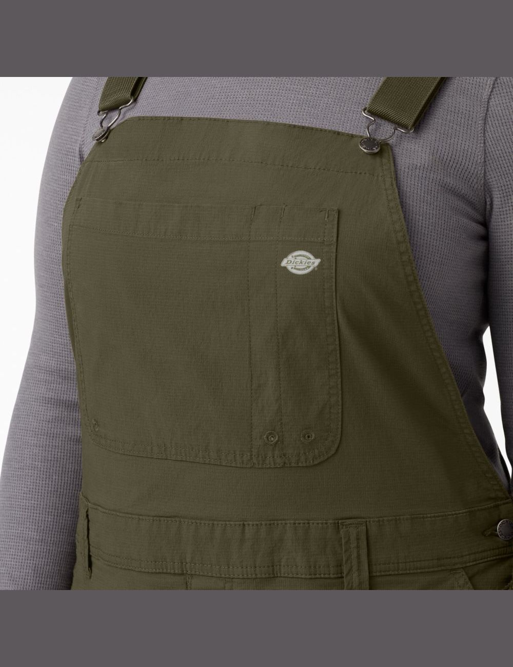 Salopettes Dickies Plus Cooling Ripstop Bib Vert | 012NGQJPZ