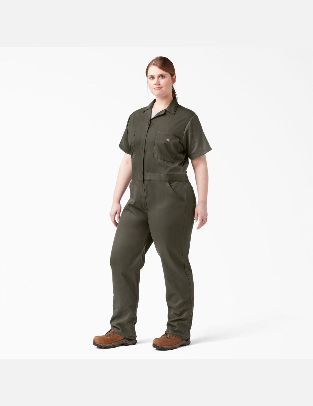 Salopettes Dickies Plus FLEX Cooling Corta Sleeve Vert | 024NXTEJD