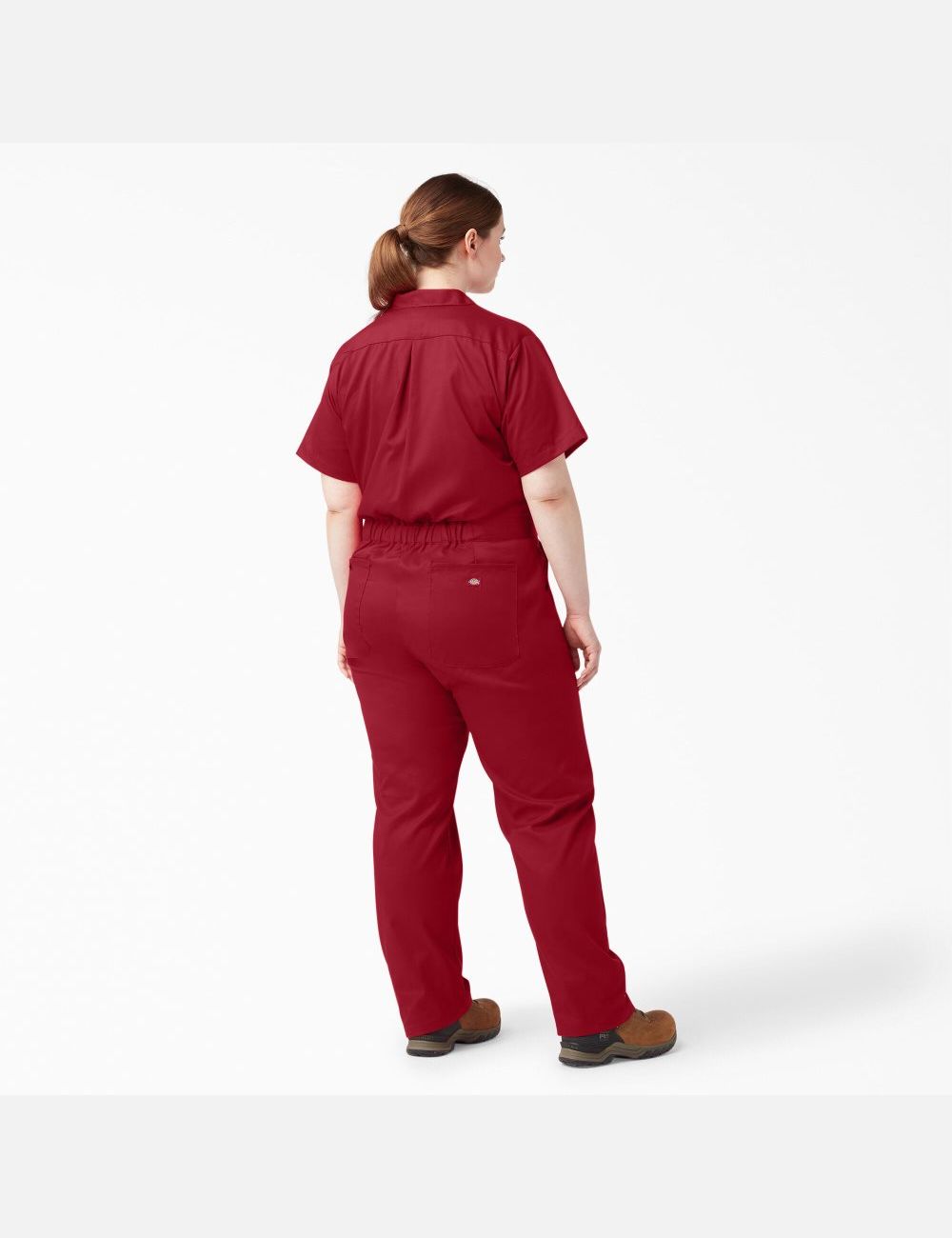 Salopettes Dickies Plus FLEX Cooling Corta Sleeve Rouge | 140XHAYCG