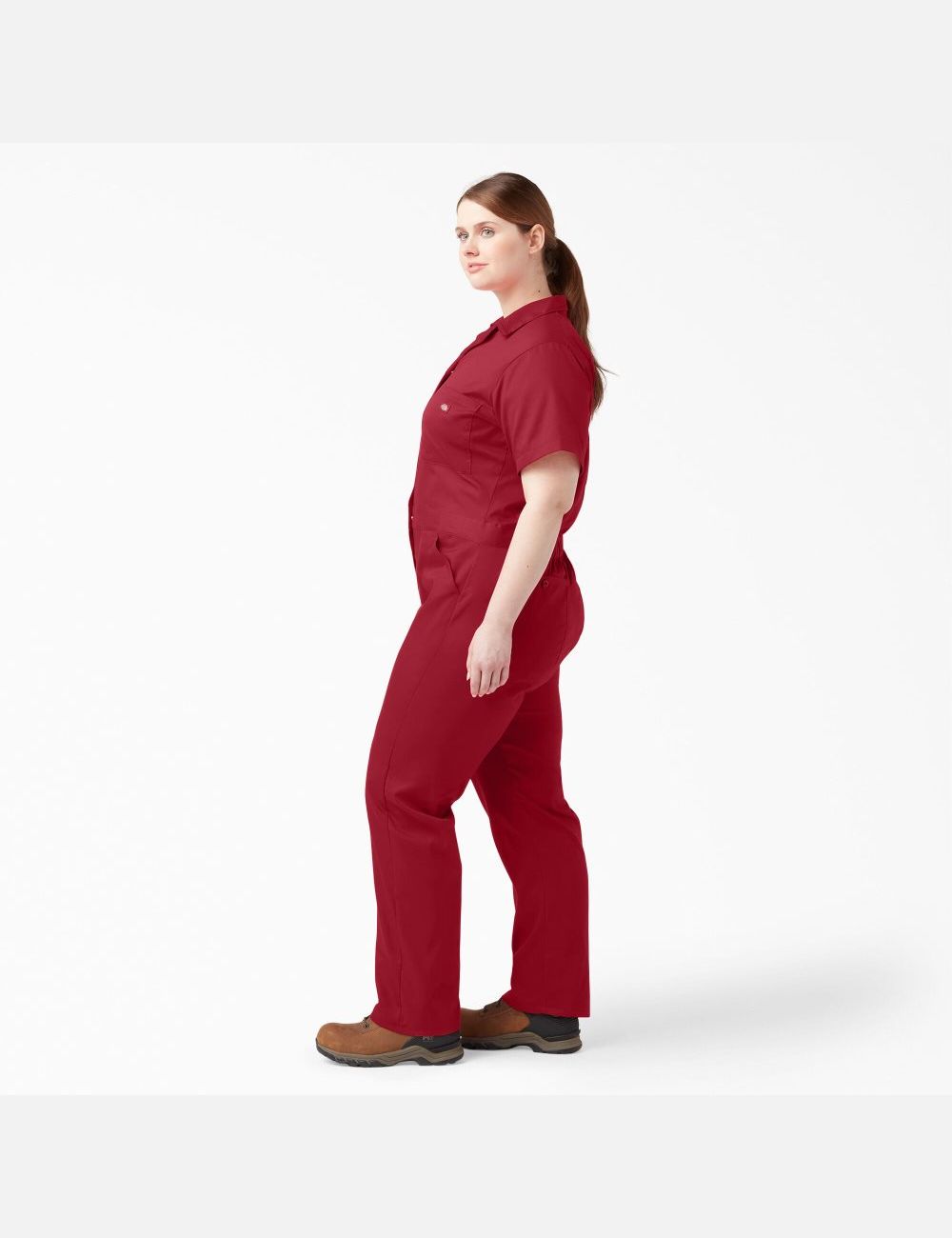 Salopettes Dickies Plus FLEX Cooling Corta Sleeve Rouge | 140XHAYCG