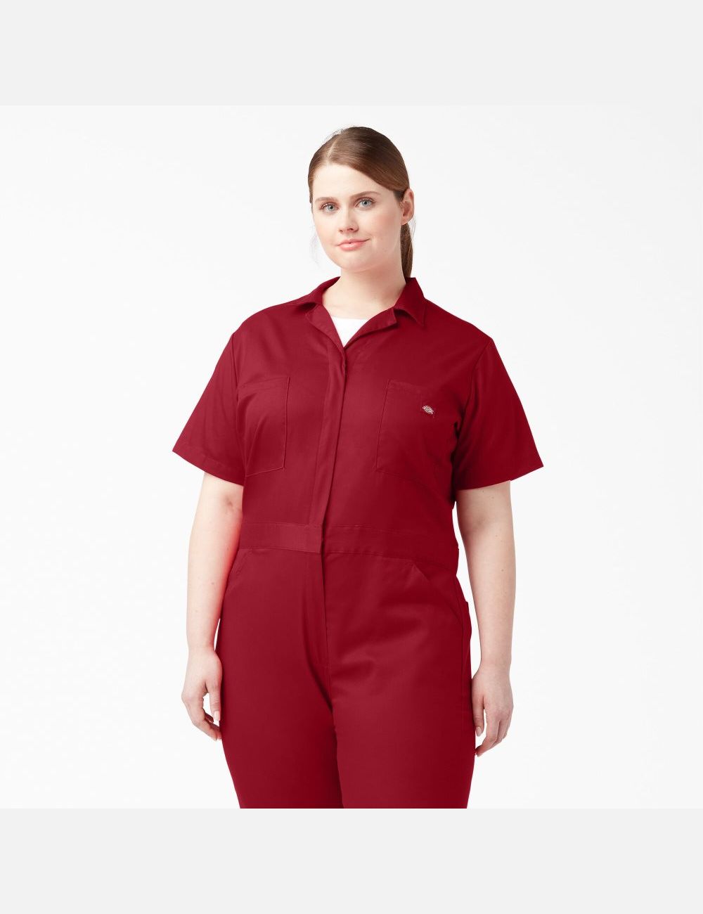 Salopettes Dickies Plus FLEX Cooling Corta Sleeve Rouge | 140XHAYCG