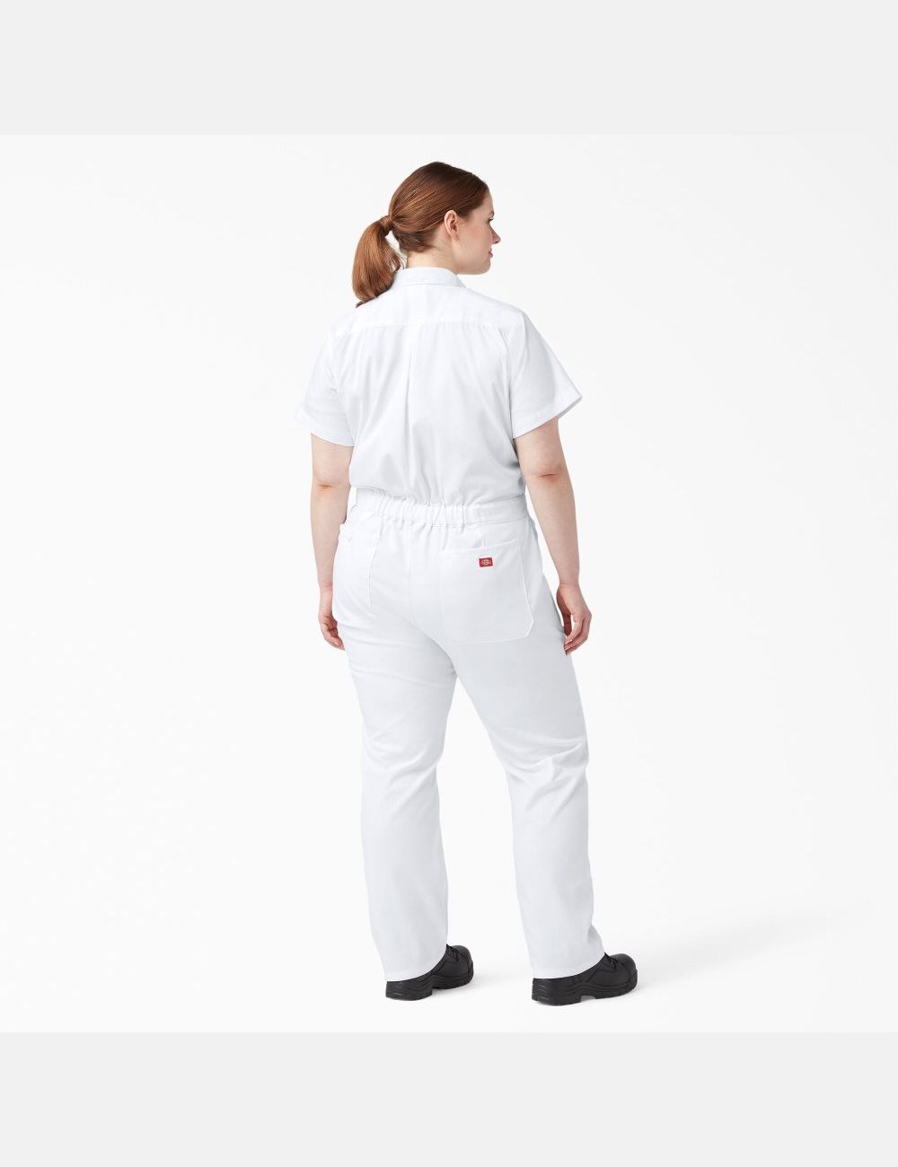 Salopettes Dickies Plus FLEX Cooling Corta Sleeve Blanche | 175BDAZYQ