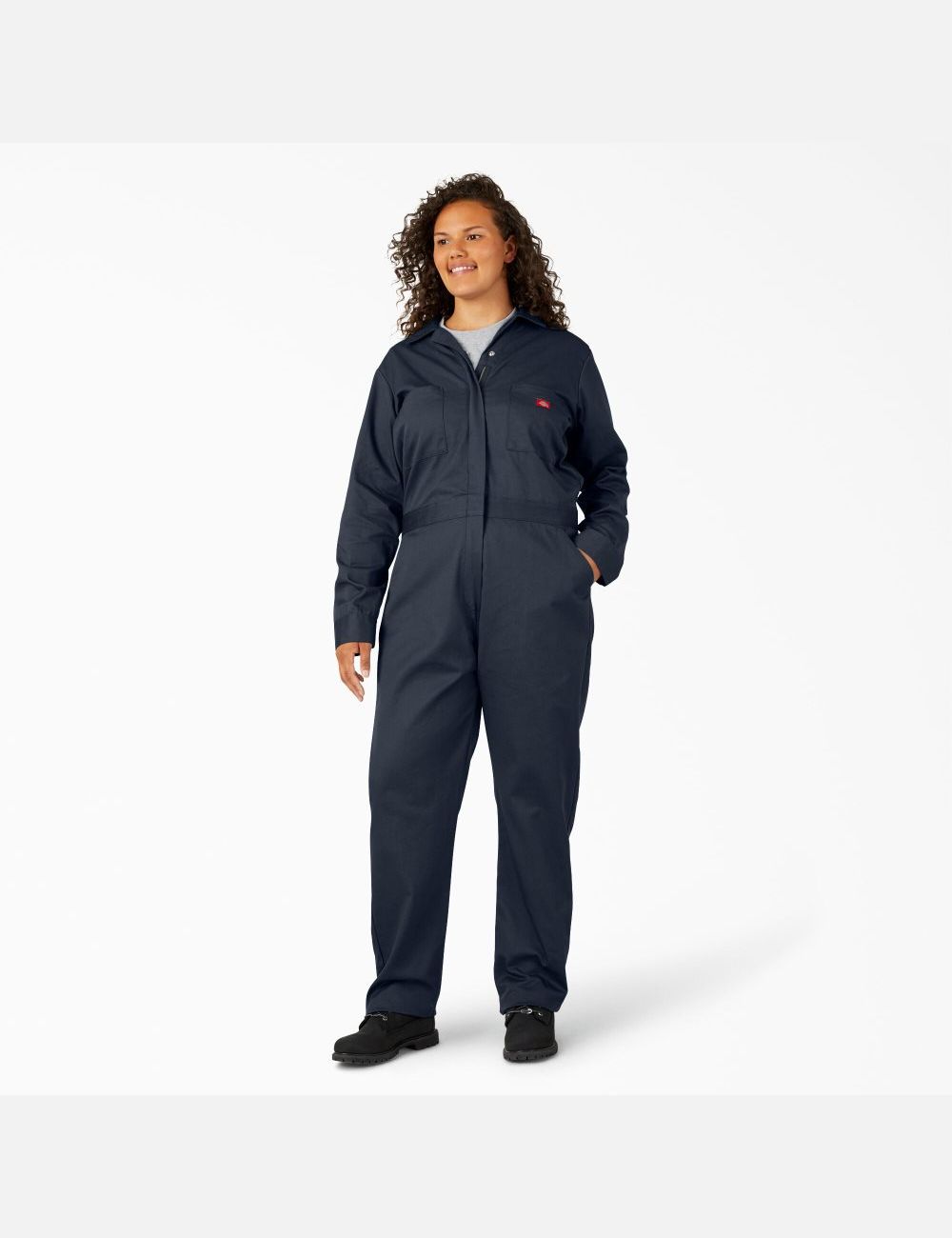 Salopettes Dickies Plus Long Sleeve Bleu Marine | 384JAWLKE