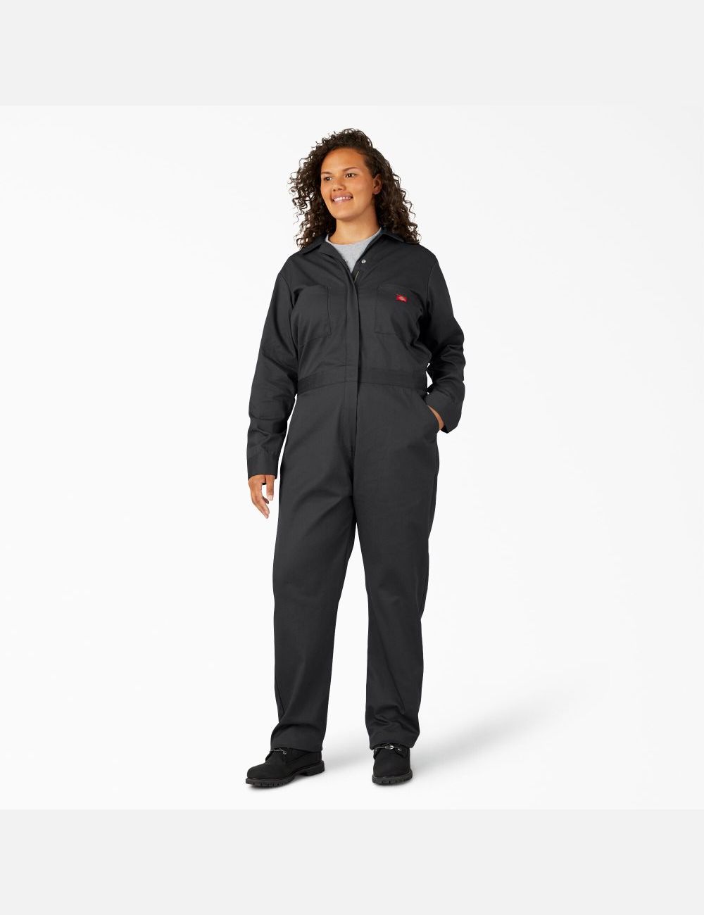 Salopettes Dickies Plus Long Sleeve Noir | 786SWVIKE