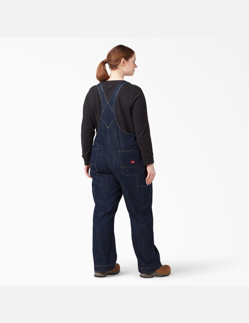 Salopettes Dickies Plus Relaxed Fit Droit Leg Bib Indigo Foncé | 103JLHNGQ