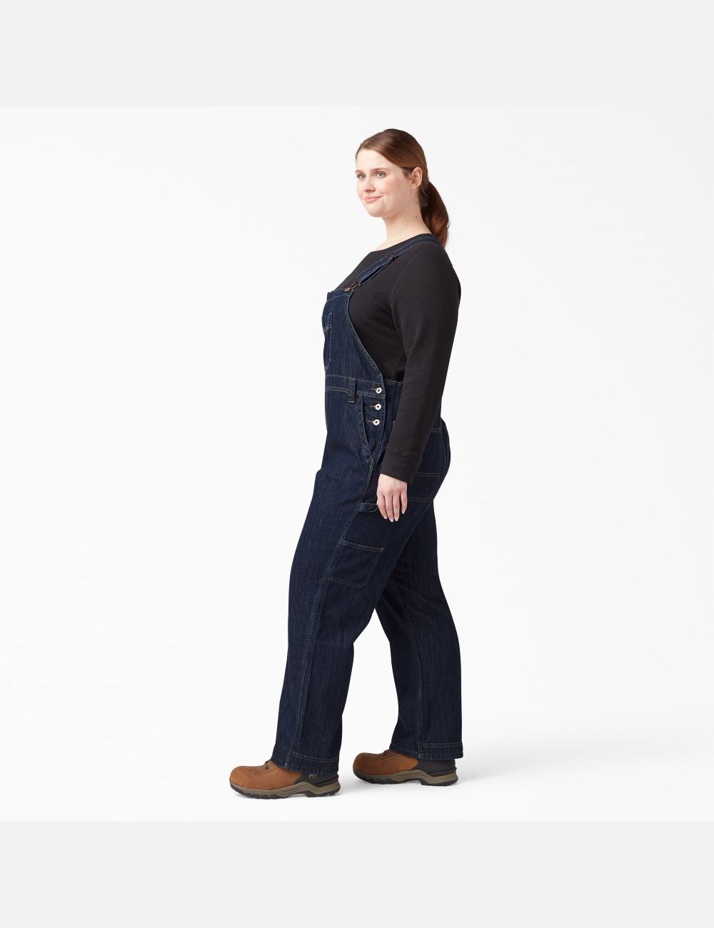 Salopettes Dickies Plus Relaxed Fit Droit Leg Bib Indigo Foncé | 103JLHNGQ