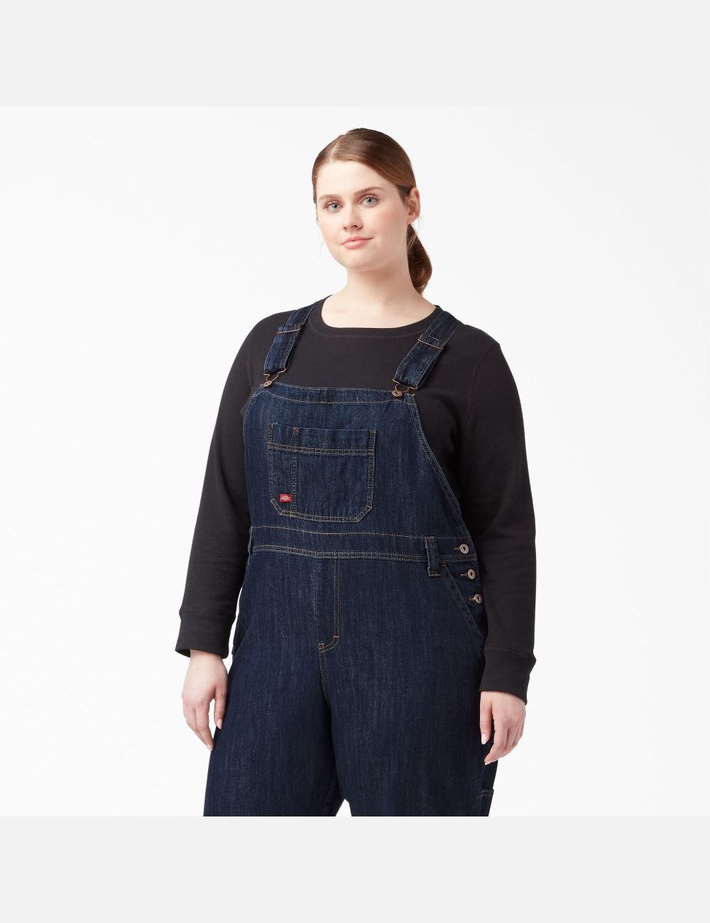 Salopettes Dickies Plus Relaxed Fit Droit Leg Bib Indigo Foncé | 103JLHNGQ