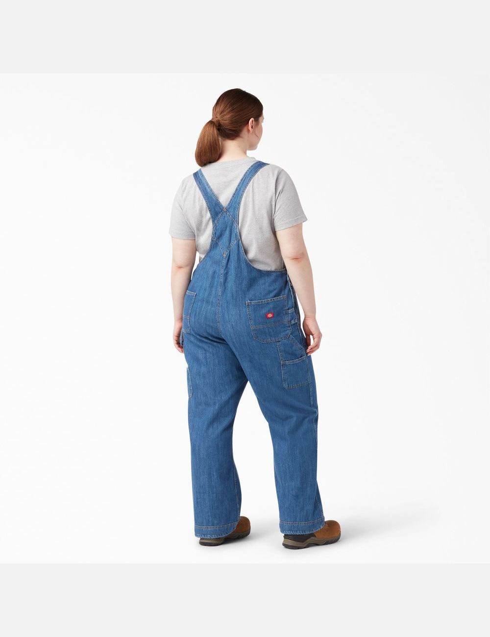 Salopettes Dickies Plus Relaxed Fit Droit Leg Bib Bleu | 603OATBKD