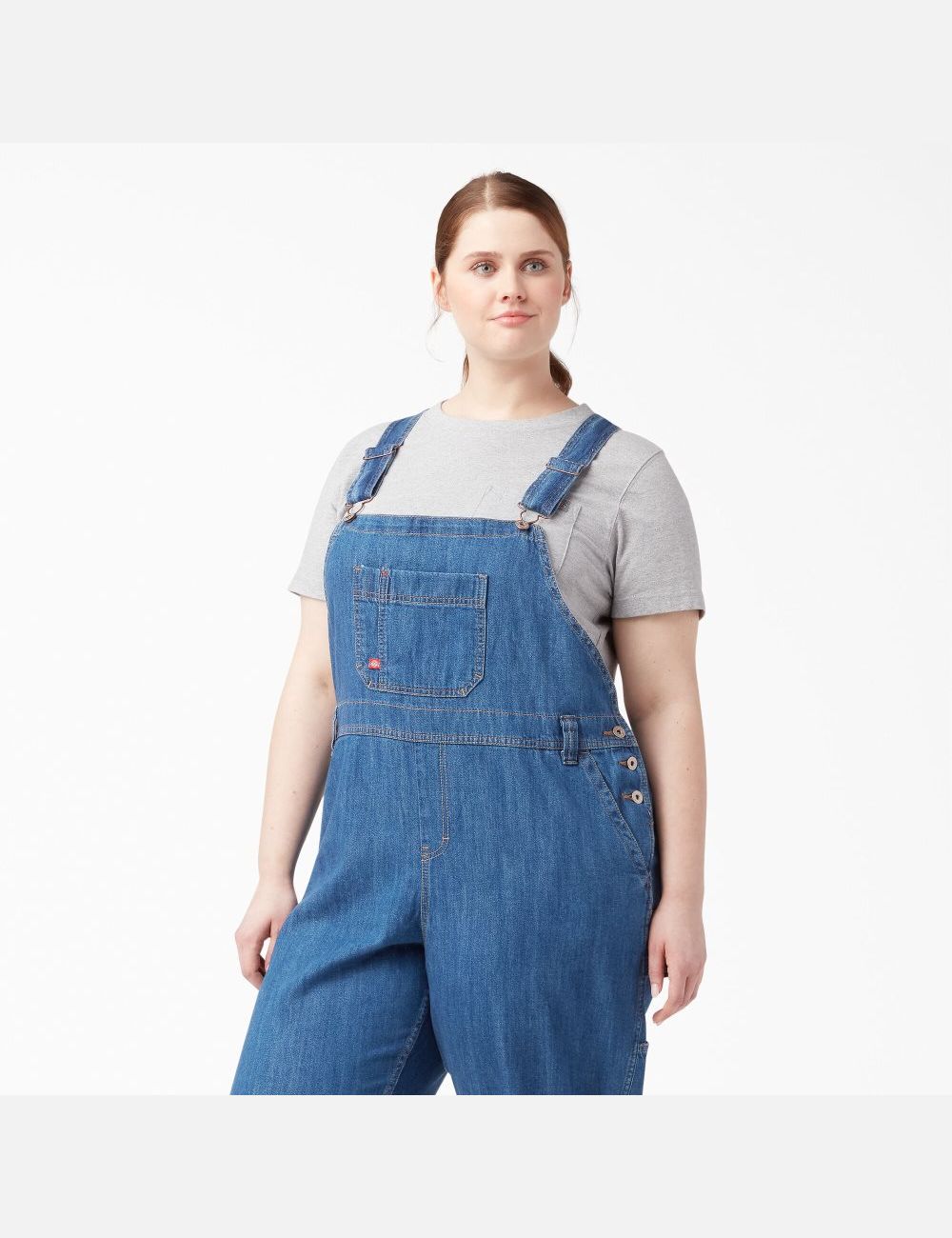 Salopettes Dickies Plus Relaxed Fit Droit Leg Bib Bleu | 603OATBKD