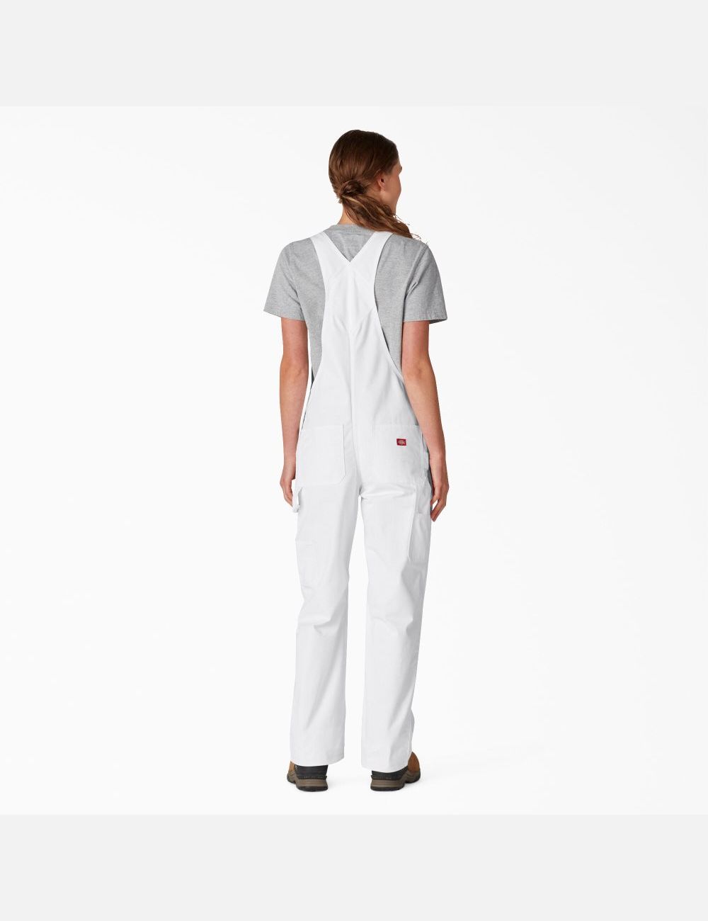 Salopettes Dickies Relaxed Fit Bib Blanche | 629XQWSRO