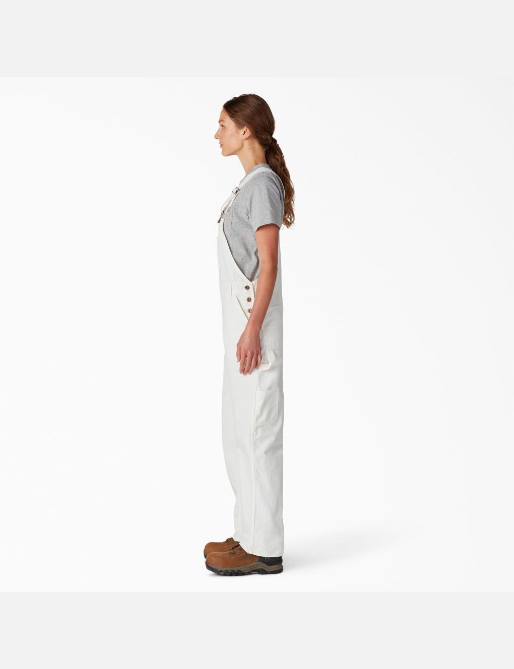 Salopettes Dickies Relaxed Fit Bib Blanche | 629XQWSRO