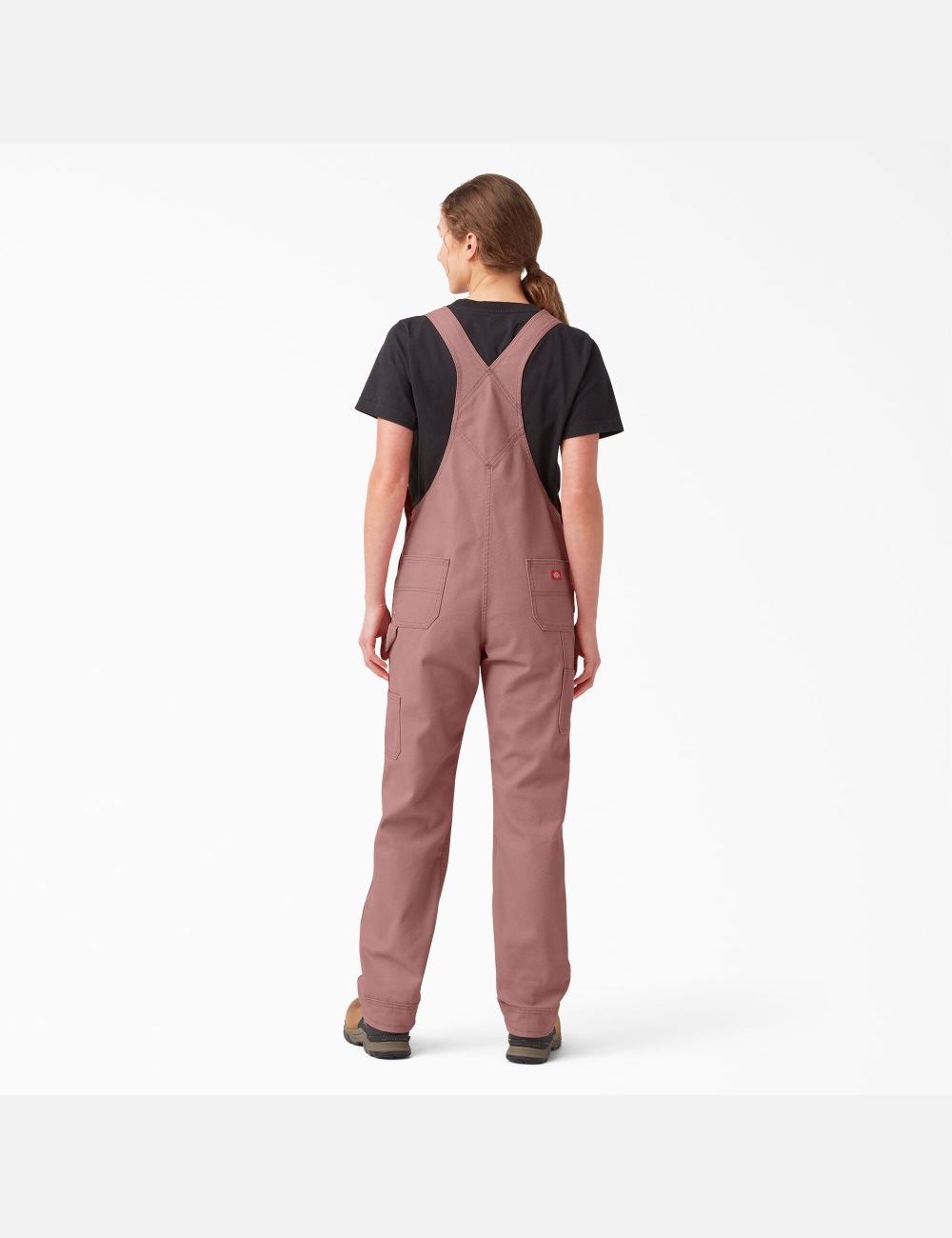 Salopettes Dickies Relaxed Fit Bib Grise Rose | 639MZALOJ