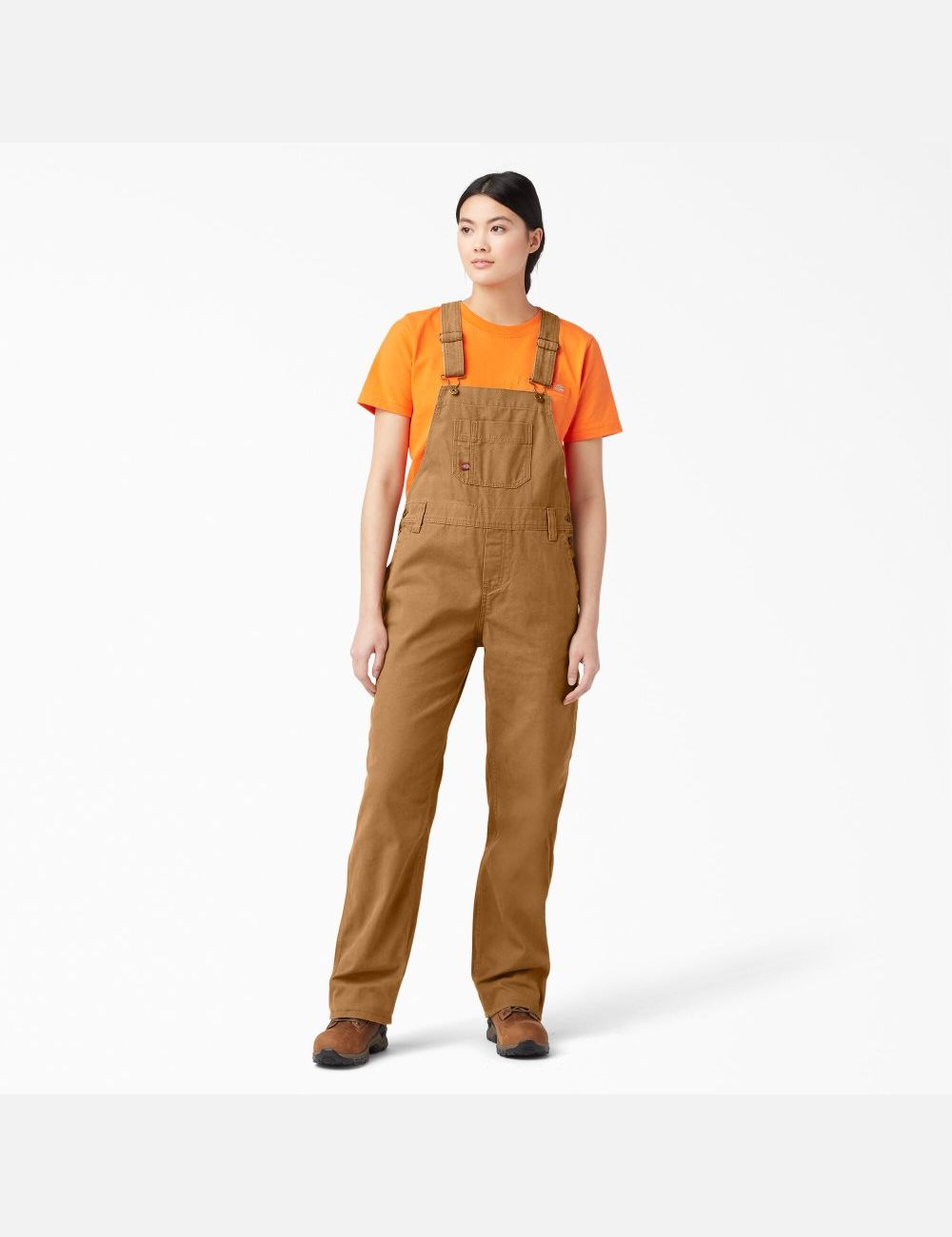 Salopettes Dickies Relaxed Fit Bib Marron | 698UEBXMJ