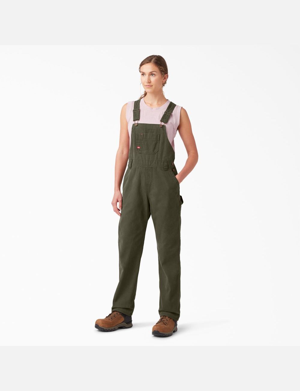 Salopettes Dickies Relaxed Fit Bib Vert | 354YAPHIJ