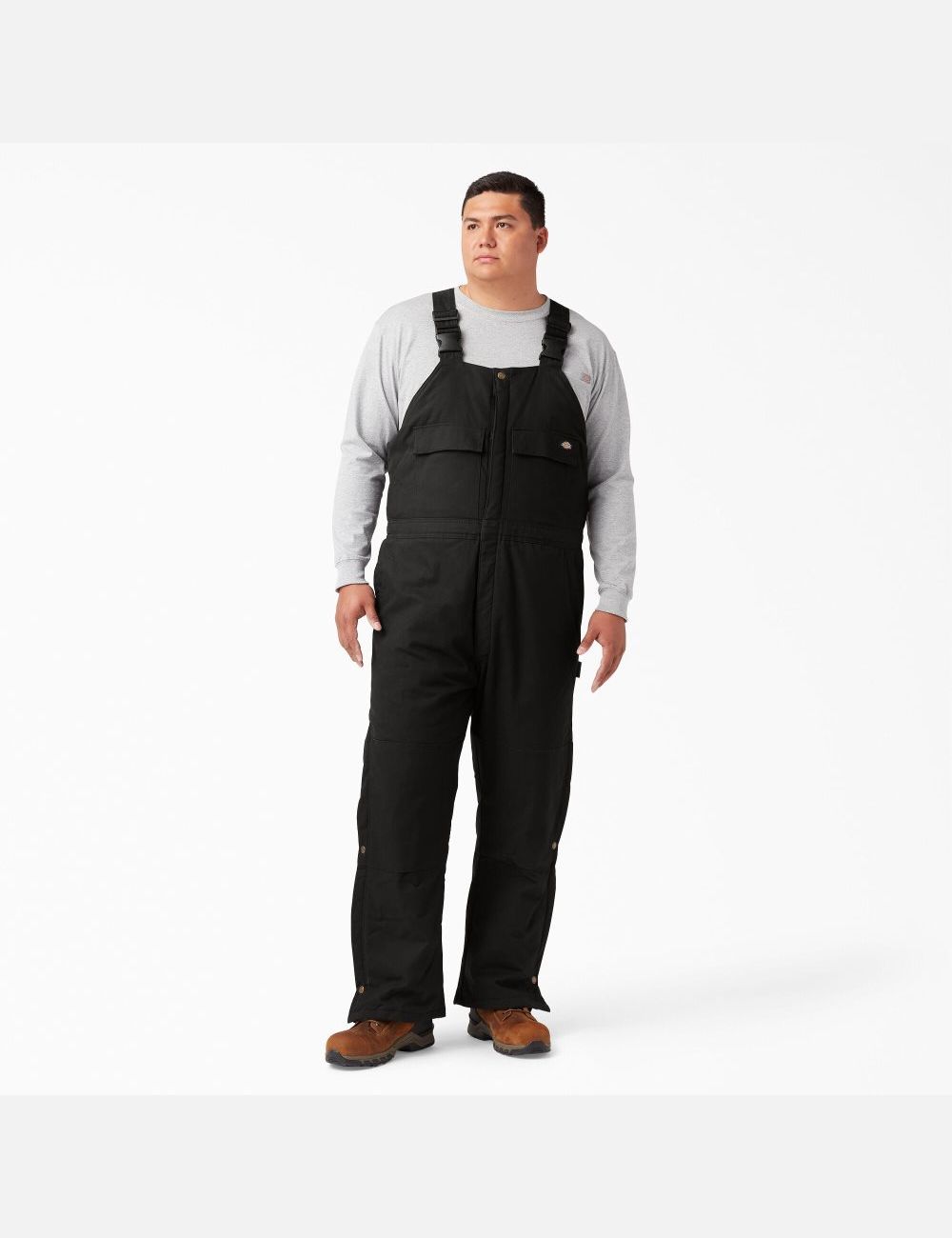 Salopettes Dickies Sanded Duck Insulated Bib Noir | 086ZBHSDK