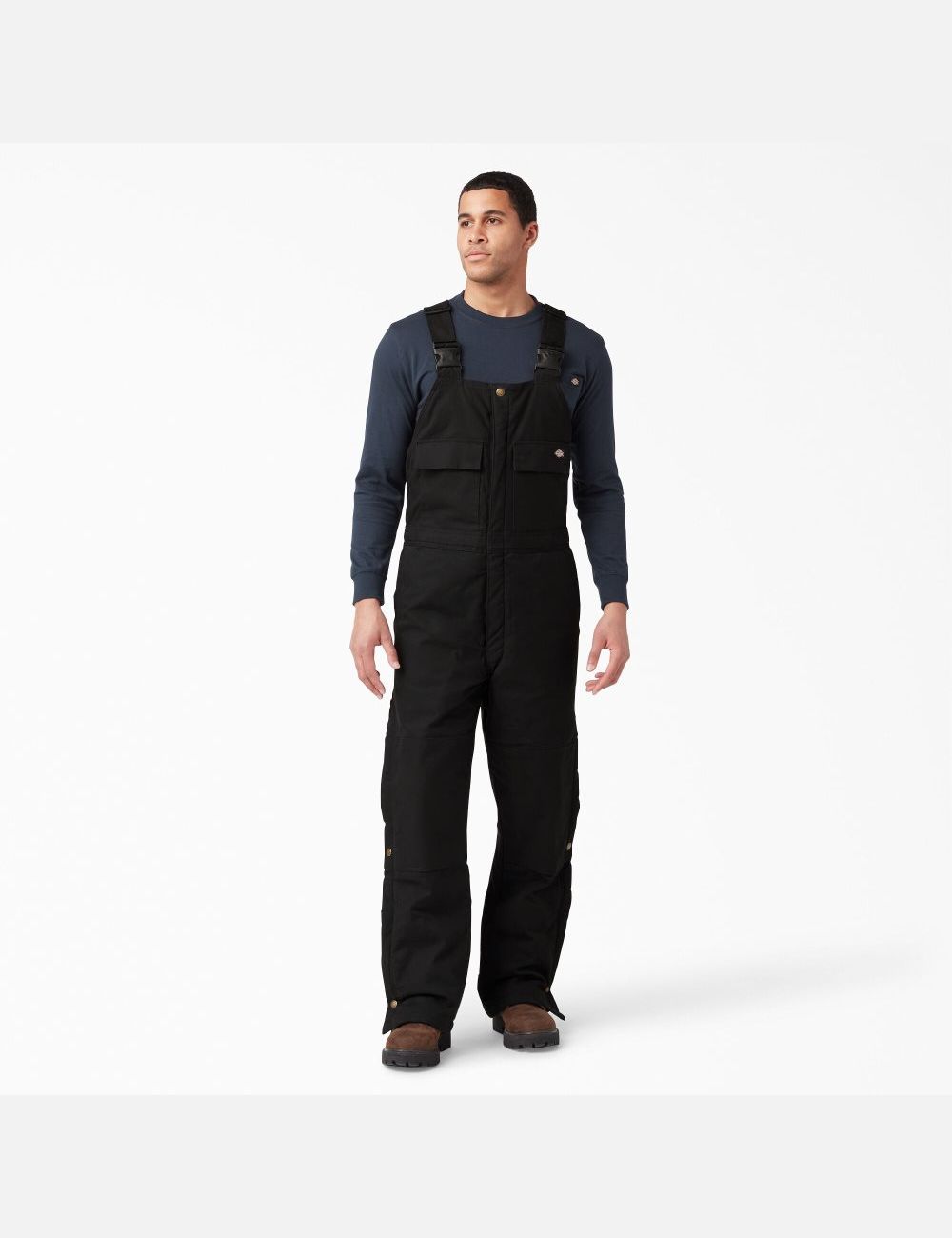 Salopettes Dickies Sanded Duck Insulated Bib Noir | 086ZBHSDK