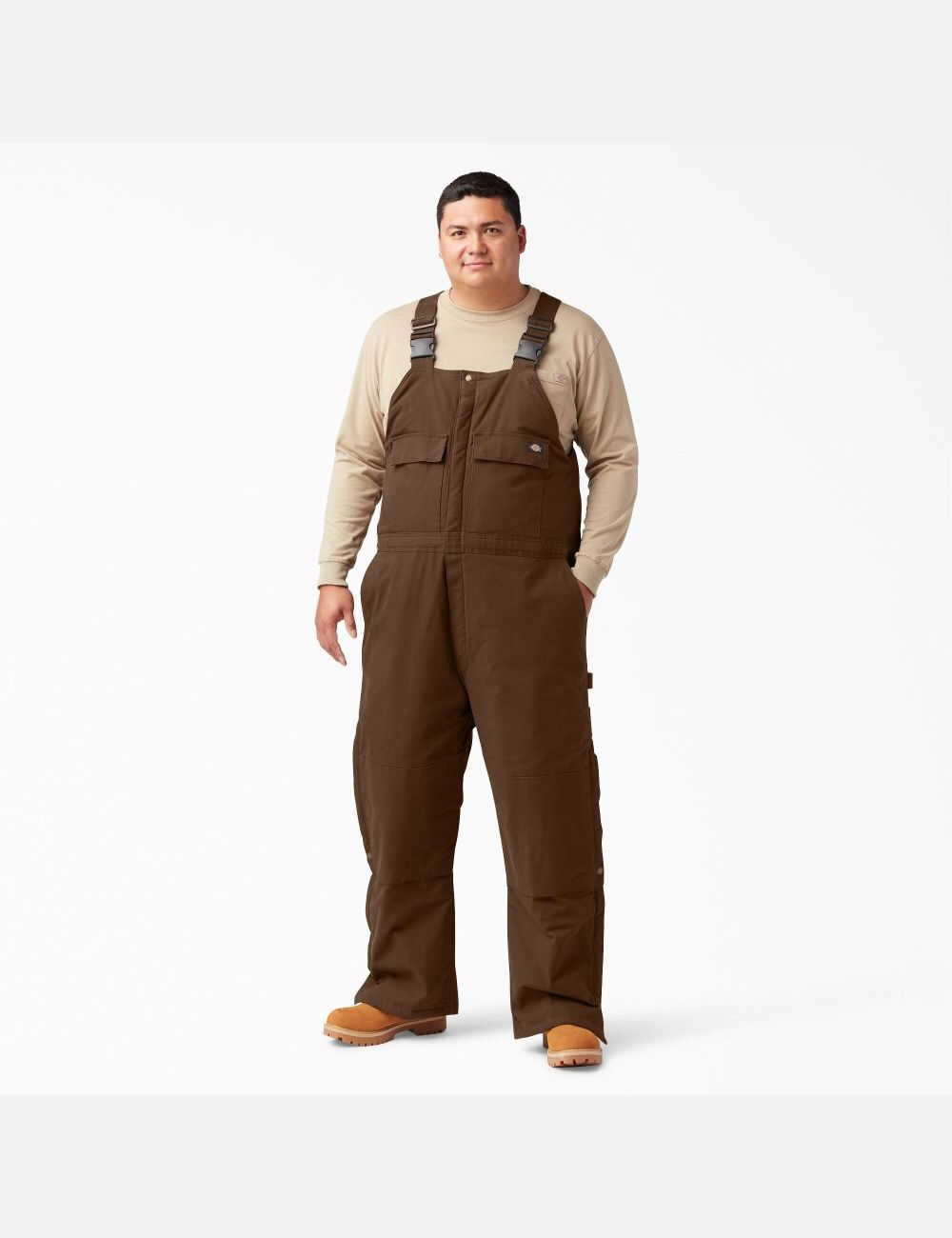 Salopettes Dickies Sanded Duck Insulated Bib Marron | 307LXONYM