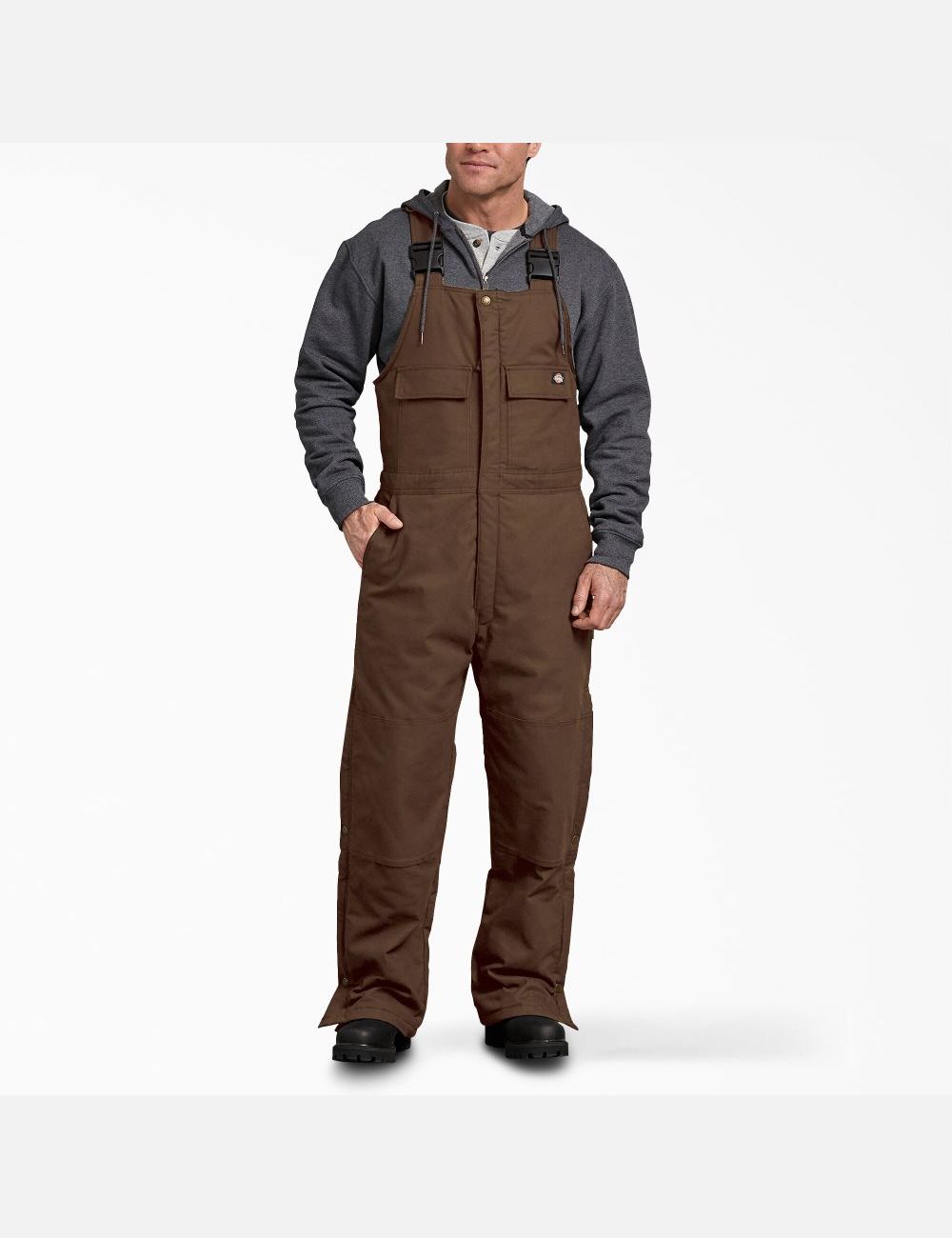 Salopettes Dickies Sanded Duck Insulated Bib Marron | 307LXONYM