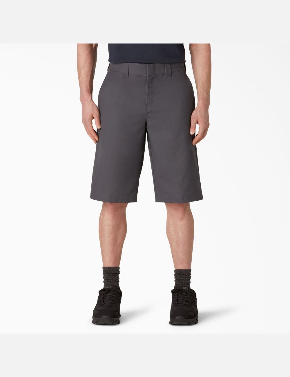 Shorts Dickies Cooling Active Taille Plates Front Grise | 204UWRCMJ