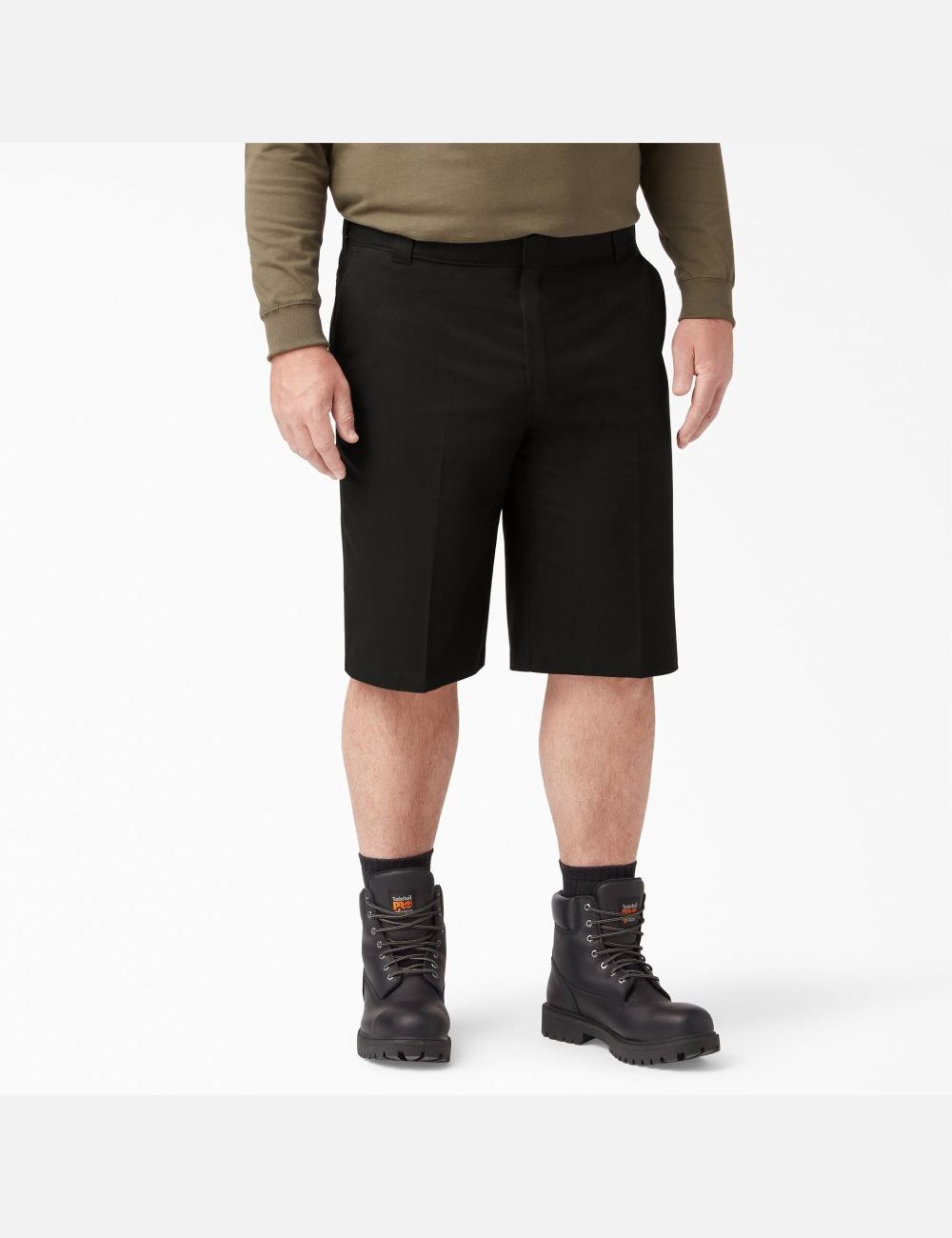 Shorts Dickies Cooling Active Taille Plates Front Noir | 801KNHPWA