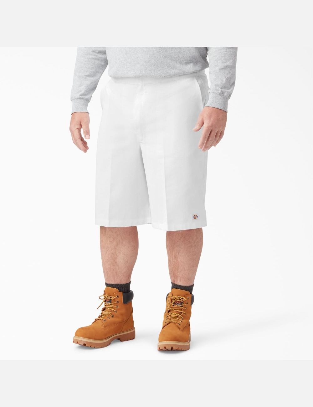 Shorts Dickies Loose Fit Plates Front Blanche | 914WFNBOQ