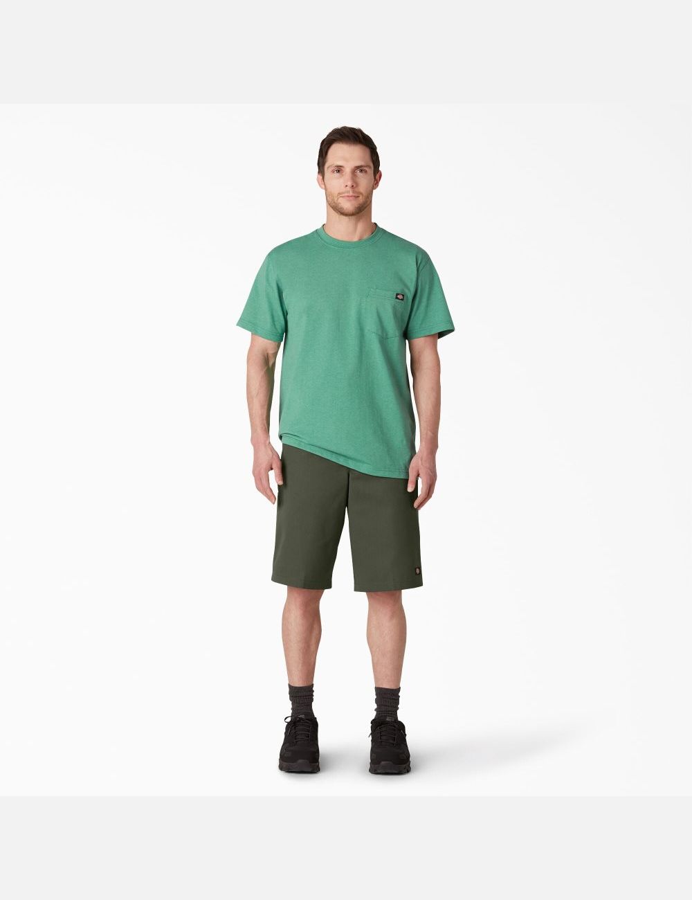 Shorts Dickies Loose Fit Plates Front Vert Olive Vert | 562AGHRMV