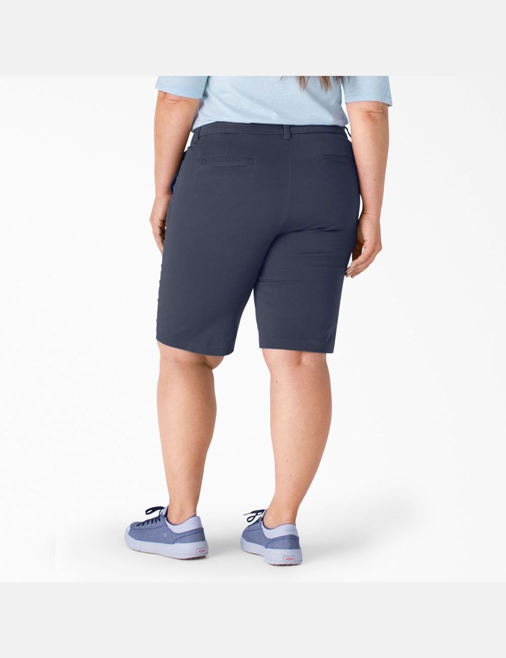 Shorts Dickies Plus Perfect Shape Twill Bermuda Bleu Marine | 830KZYETQ