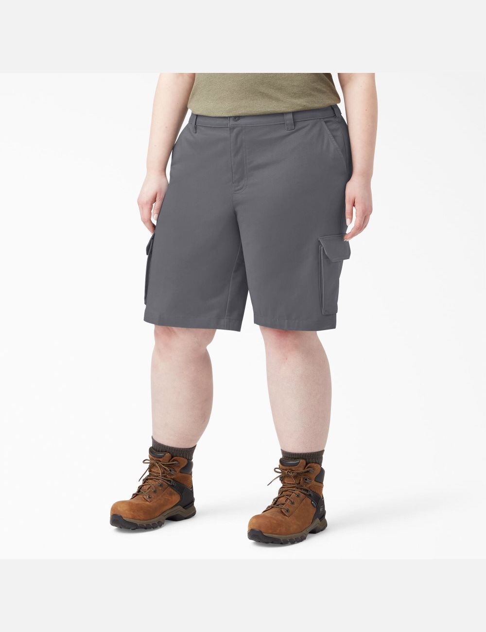 Shorts Dickies Plus Relaxed Fit Cargo Grise Foncé | 317CQYHMT