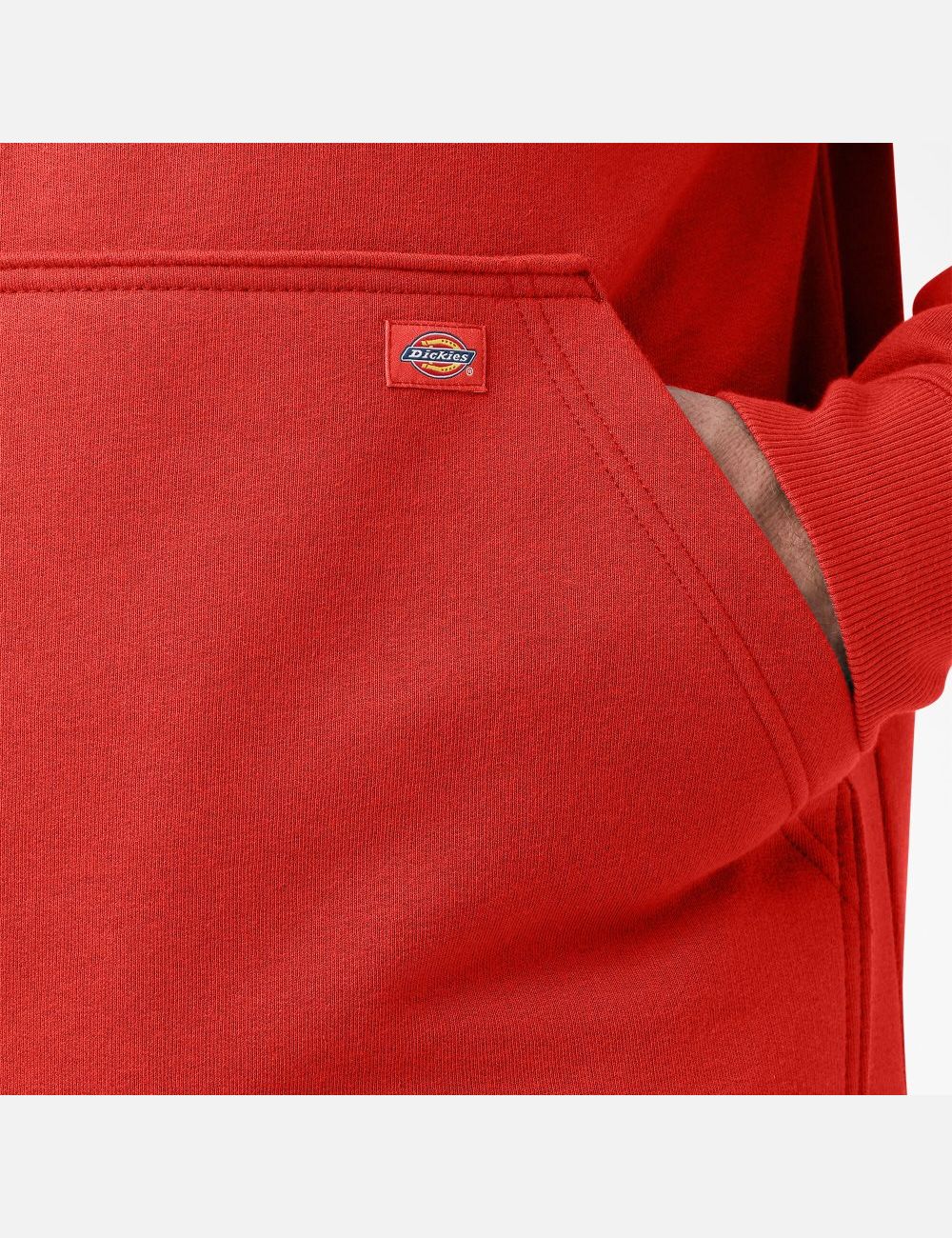 Sweat À Capuche Dickies D'eau Repellent Logo Sleeve Orange | 932VQMYSE