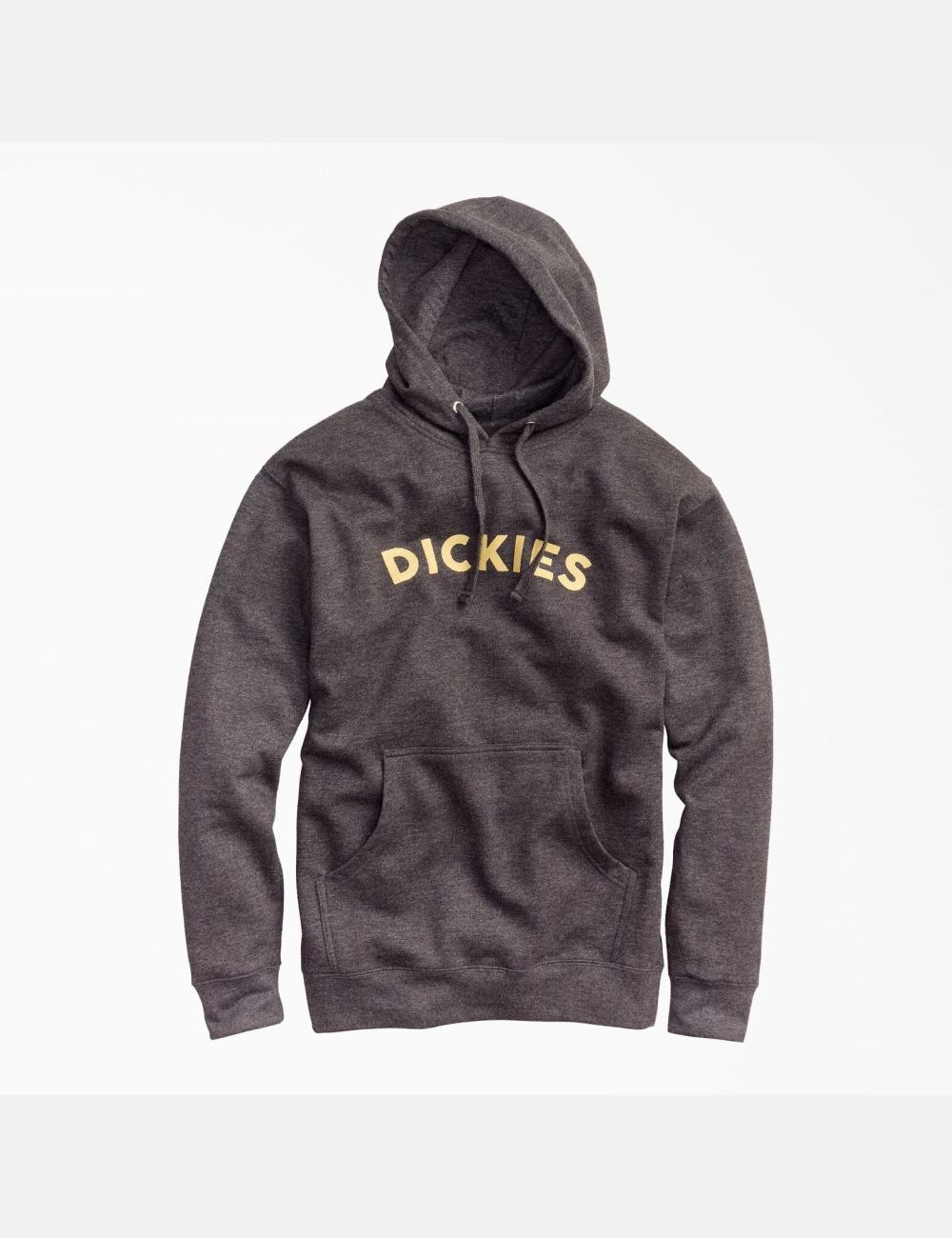 Sweat À Capuche Dickies Fleece Block Logo Grise | 837UQZVWT