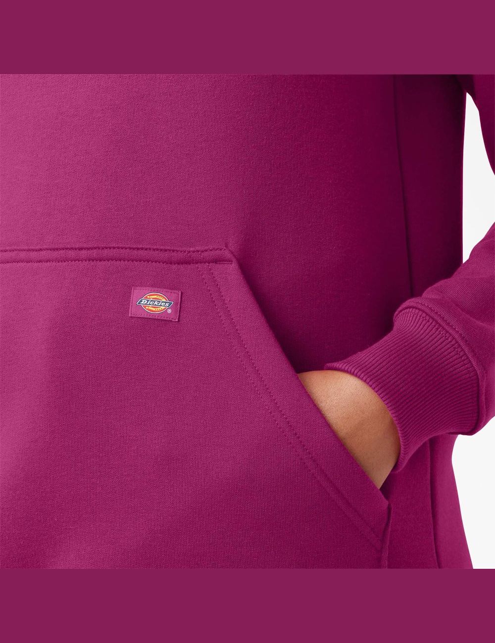 Sweat À Capuche Dickies Heavyweight Logo Sleeve Fushia | 120WHJMFE