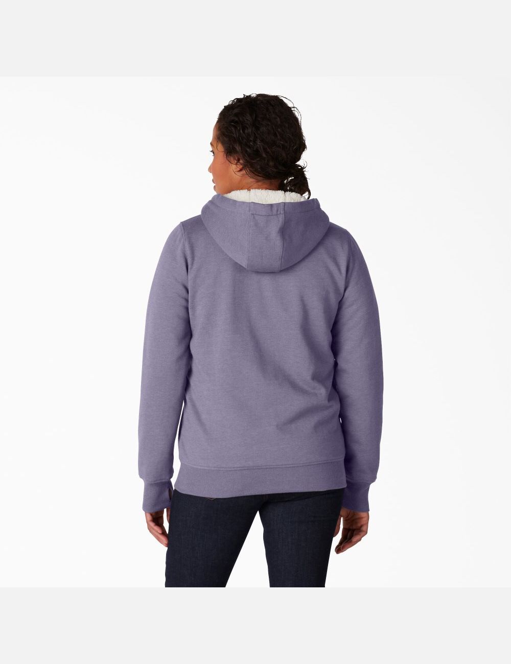 Sweat À Capuche Dickies High Pile Fleece Doublée Bleu Violette | 257JLCEWF