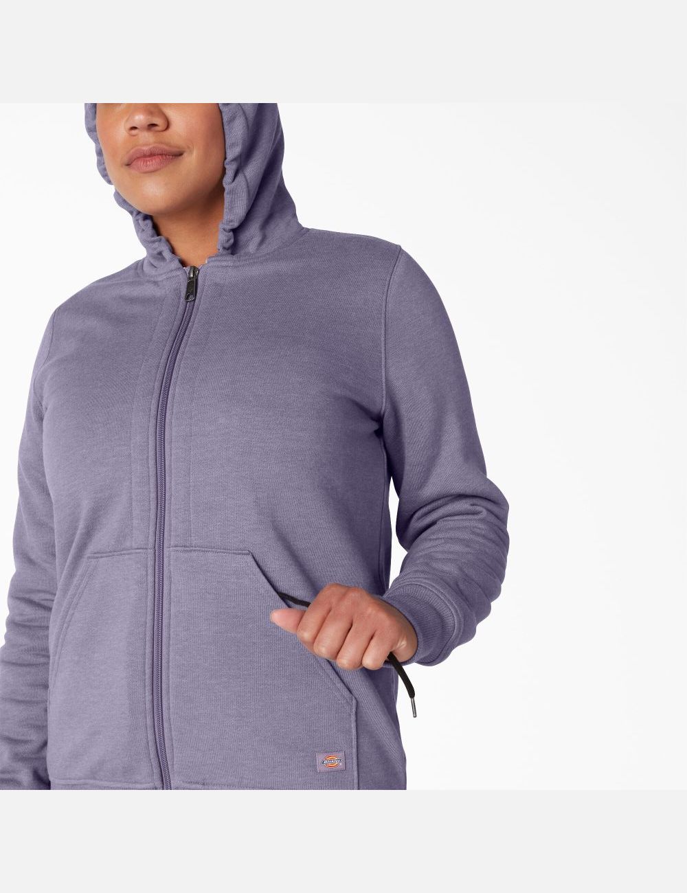 Sweat À Capuche Dickies High Pile Fleece Doublée Bleu Violette | 257JLCEWF