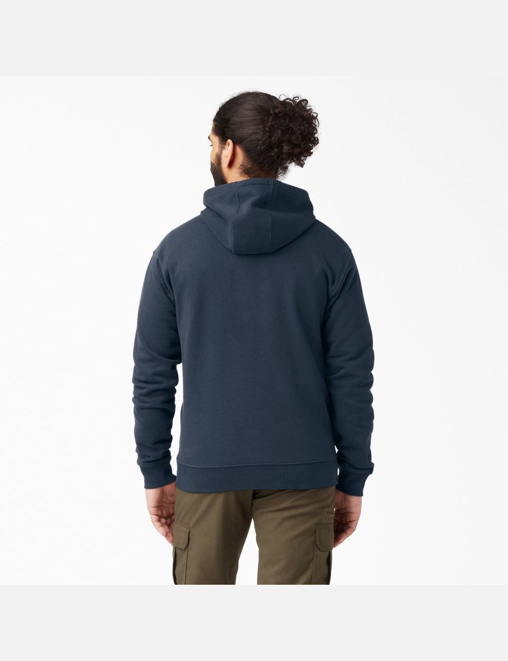 Sweat À Capuche Dickies Midweight Fleece Bleu Marine | 480KOLZIC