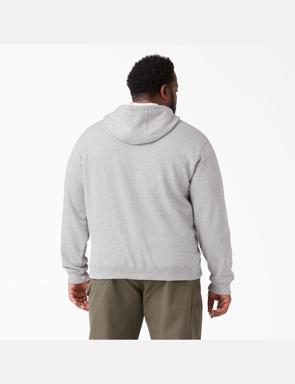 Sweat À Capuche Dickies Midweight Fleece Zip Grise | 972ZOTBGD