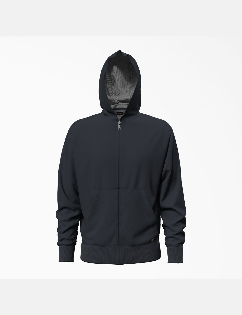 Sweat À Capuche Dickies Thermal Doublée Full-Zip Fleece with DWR Bleu Marine | 807MDHNIZ