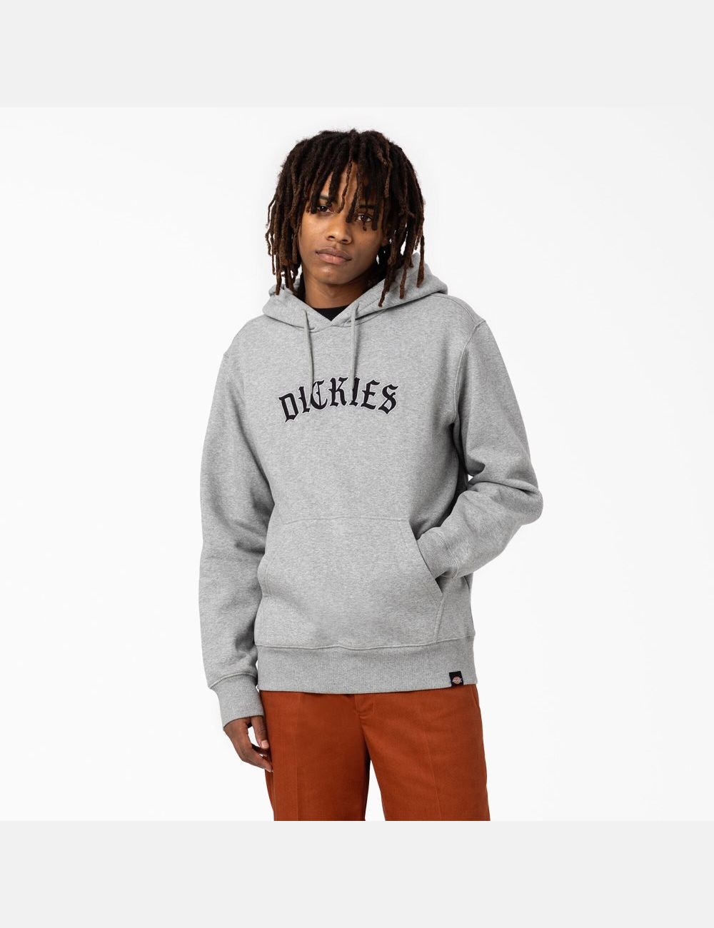 Sweat À Capuche Dickies Union Springs Logo Grise | 802XYMBTC