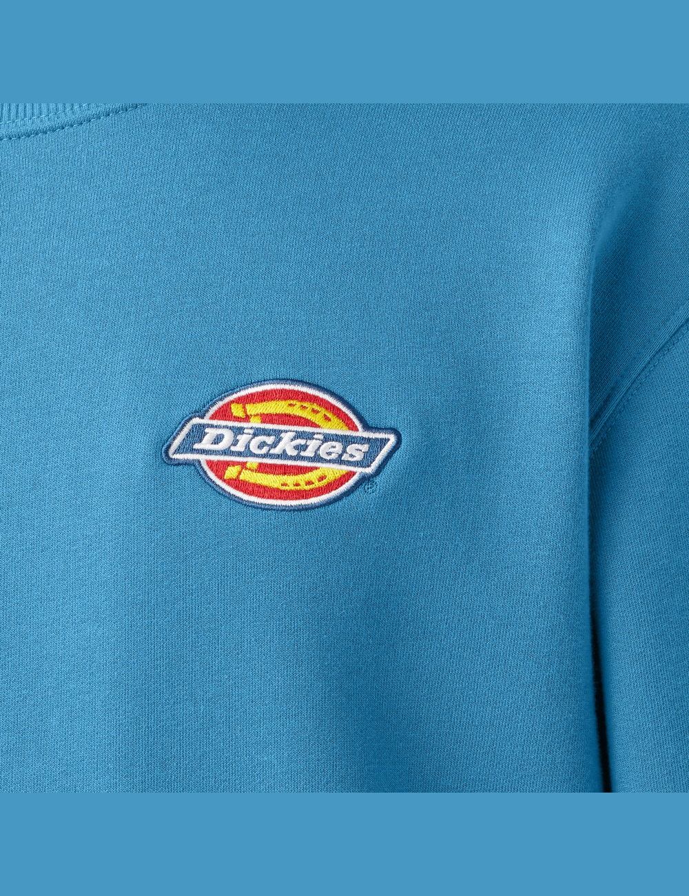 Sweatshirt Dickies Fleece Embroidered Chest Logo Bleu Foncé | 746XUQPFD